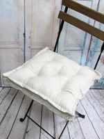 Подушка на стул "2D" (45х45 см; белая)