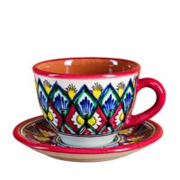 Чайная пара "Риштанская керамика" (красный)