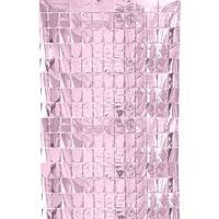 Праздничное украшение растяжка "Шторка для фотозоны" (розовая)