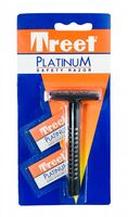 Станок для бритья "Safety Razor Platinum" (+2 лезвия)
