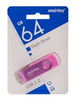 USB Flash Drive 64Gb SmartBuy Twist Pink (SB064GB2TWP)