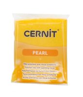 Глина полимерная запекаемая "Cernit Pearl" (желтый; 56 г)