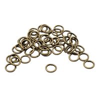 Кольцо соединительное для бижутерии (6 мм; 50 шт.; латунь)