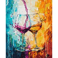 Картина по номерам "Звон бокалов" (400х500 мм)