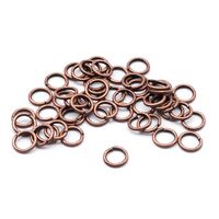 Кольцо соединительное для бижутерии (6 мм; 50 шт.; медь)