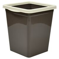 Ведро для мусора "С фиксатором" (8,5 л; шоколад-слоновая кость)