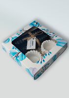 Набор "Черные свечи с подсвечниками" (2 шт.)