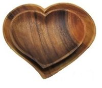 Блюдо деревянное "С любовью" (250х230х25 мм)