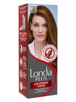 Крем-краска для волос "Londa Plus. Для упрямой седины" тон: 7/03, блонд натурально-золотистый
