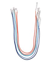 Набор шнурков для украшений (6 шт.; сине-оранжевый)