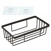 Полка для ванной металлическая "Акцент" (19,5х12х6,5 см; черный)