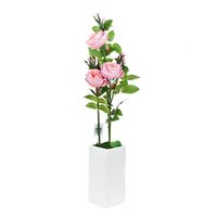Цветок искусственный "Розовые розы" (80 см)