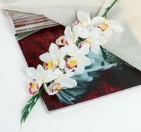 Цветок искусственный "Камбрия" (710х90 мм; белый)