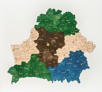 Пазл деревянный "Карта Беларуси"
