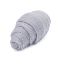 Шерсть для валяния "Полутонкая №168" (50 г; светлый серый)