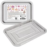 Противень для запекания металлический "Эконом" (310х210х20 мм)