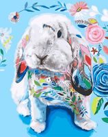 Картина по номерам "Пушистый кролик" (400х500 мм)