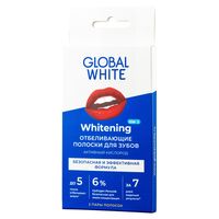 Полоски для отбеливания зубов "Global White. Активный кислород"