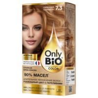 Крем-краска для волос "Only Bio Color" тон: 7.3, сияющая карамель