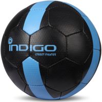 Мяч футбольный "Street Fighter" №5 (черно-голубой)