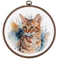 Набор для вышивания "Бенгальская Кошка" (160х160 мм)