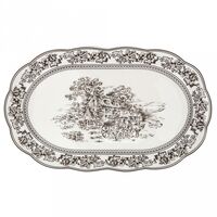 Блюдо фарфоровое "Сицилия Мари" (286х172х20 мм)