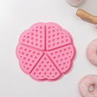 Форма для выпекания силиконовая "Вафля. Сердце"