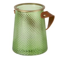 Ваза стеклянная "Crystal" (16 см; зелёный)