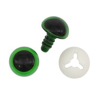 Глазки для игрушек (16 мм; 24 шт.; зеленый)
