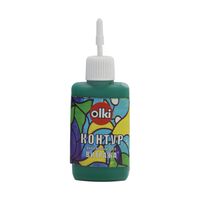 Контур акриловый "Olki" (зелёный, изумрудный; 20 мл)
