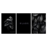 Тетрадь общая в клетку на гребне "Just black" (А4; 96 листов)