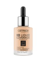 Тональная основа для лица "HD Liquid Coverage Foundation" тон: 005, ivory beige