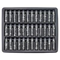 Набор блесток декоративных (36 шт.; серебро)