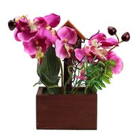 Цветок искусственный "Орхидея" (220 мм; фуксия)