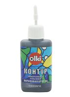 Контур акриловый "Olki" (свинец; 20 мл)