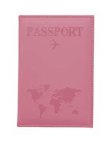 Обложка на паспорт "Passport map" (розовый)