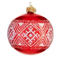 Шар ёлочный "Зледзенелы класічны арнамент"