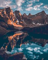 Картина по номерам "Гладь горного озера" (400х500 мм)