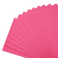 Фетр листовой жесткий (20х30 см; ярко-розовый; 12 листов)