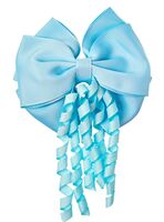 Заколка для волос "Бант со спиральками" (голубой)
