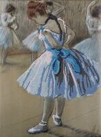 Кристальная вышивка-мозаика "Танцовщица, Эдгар Дега" (300х400 мм)