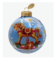 Шар ёлочный "Лошадка детская"