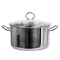 Кастрюля металлическая с крышкой 6,1 л "Прайм"