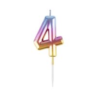 Свеча для торта "Цифра 4"