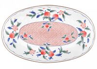 Блюдо фарфоровое "Изобилие" (309х190х38 мм)