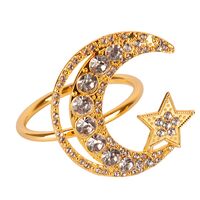 Кольцо для салфеток "Moon" (45х50х50 мм; золото)