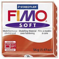Глина полимерная "FIMO Soft" (индийский красный; 56 г)