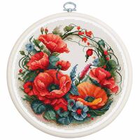 Набор для вышивания "Композиция с Маками" (170х170 мм)