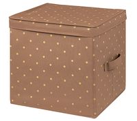 Коробка для хранения с крышкой "Шоколадный горошек" (31х31х31 см)