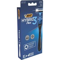 Станок для бритья "Bic. Flex 3 Hybrid" (+4 кассеты)